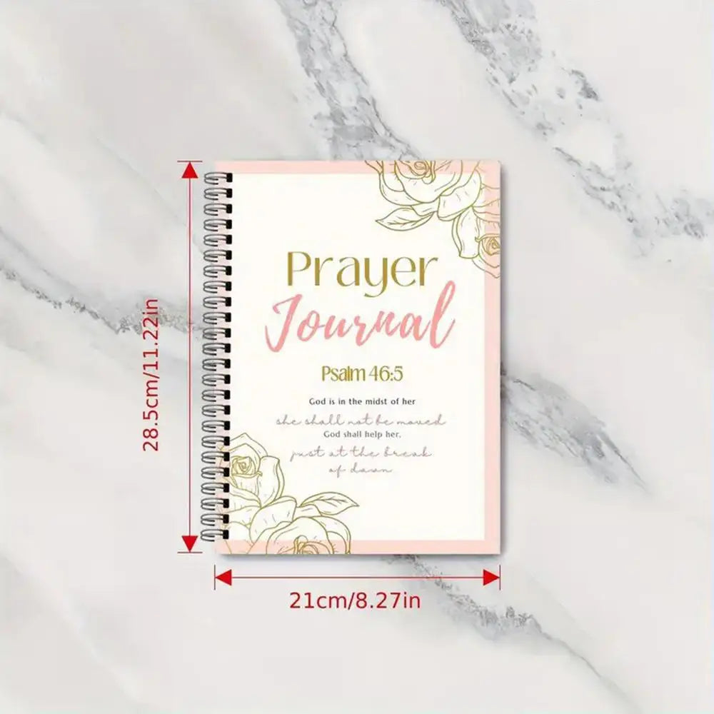 Daily Prayer Journal Christian Notebook For Women Spiral Organizers Planners Daily Guided Devotional Journaling Bible Study