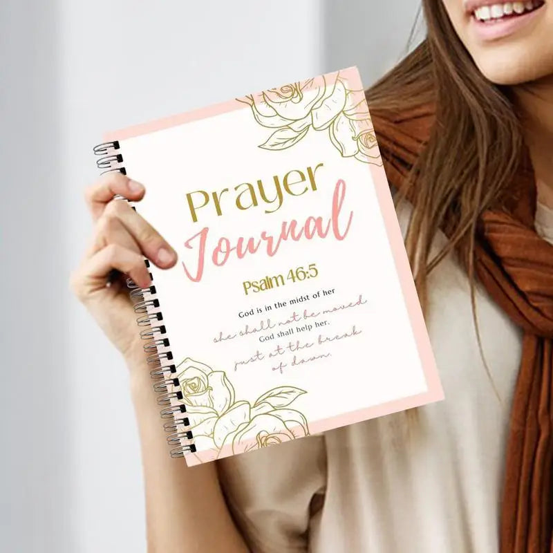 Daily Prayer Journal Christian Notebook For Women Spiral Organizers Planners Daily Guided Devotional Journaling Bible Study