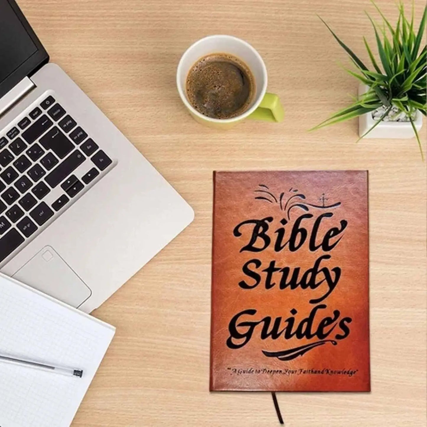 66-Page Bible Study Guide Daily Devotional Journal A Yearlong Bible Study Plan for Women Scripture Quotes Religious Notebook